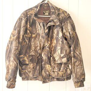 Field & Stream Camo quilt Lined Hunting Jacket Coat Men's Size: LARGE